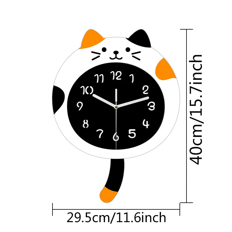 WHISKER TICK CAR WALL CLOCK