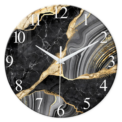 OBSIDIAN MARBLE CLOCK
