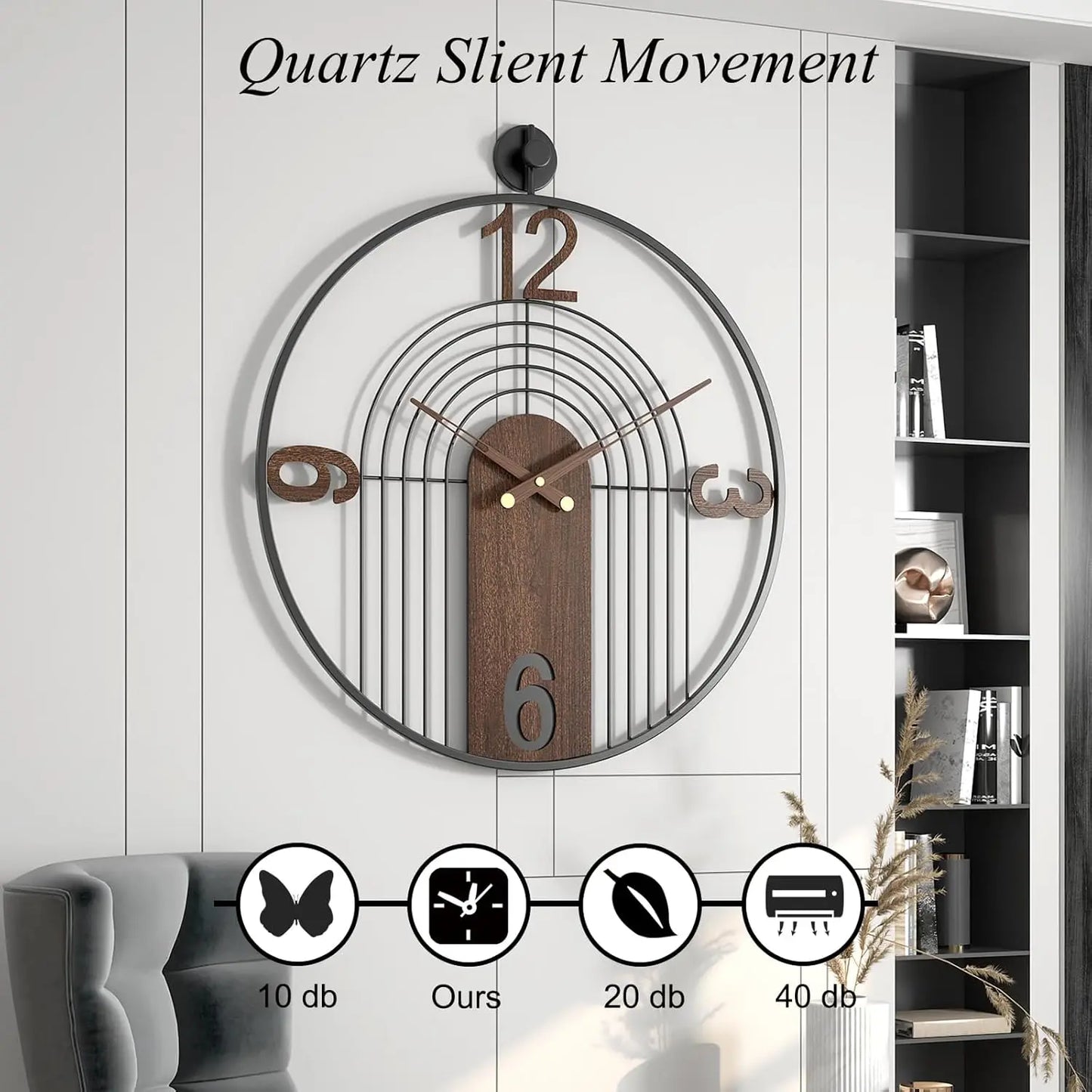 TIMEPORTAL ARC WALL CLOCK