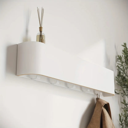 WALNUT FLOW FLOATING SHELF