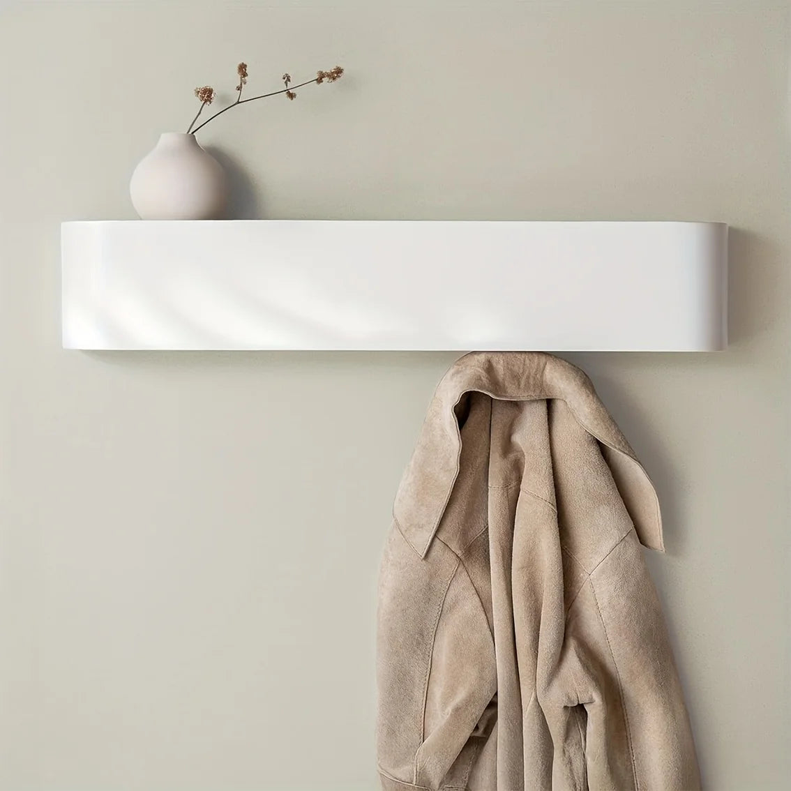 WALNUT FLOW FLOATING SHELF
