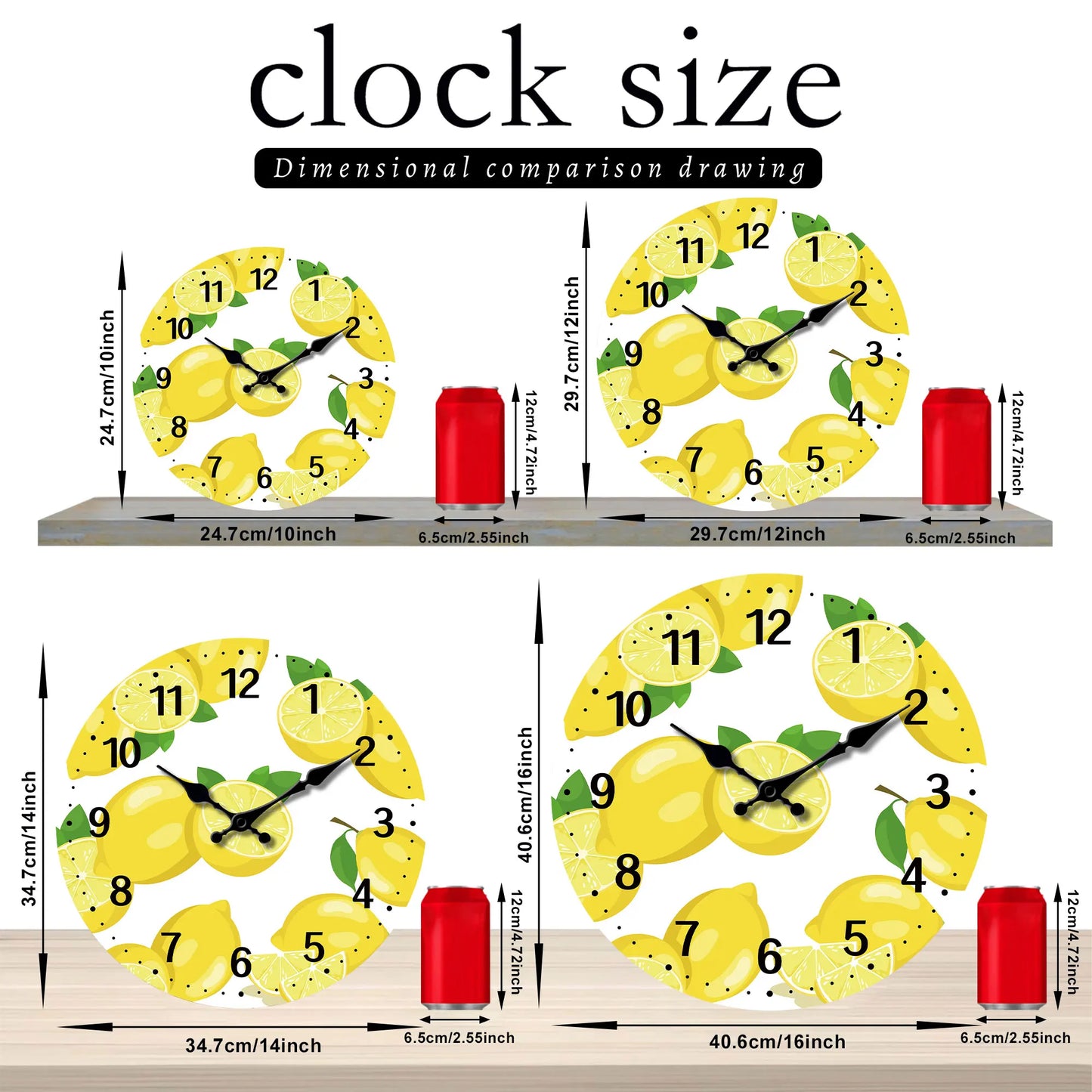 LEMON ZEST WALL CLOCK