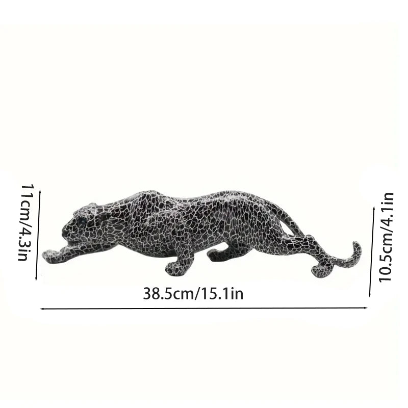 OBSIDIAN PANTHER SCULPTURE