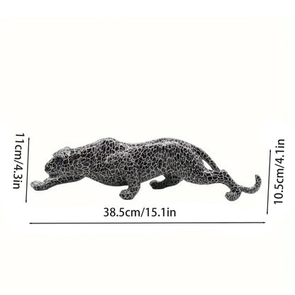 OBSIDIAN PANTHER SCULPTURE