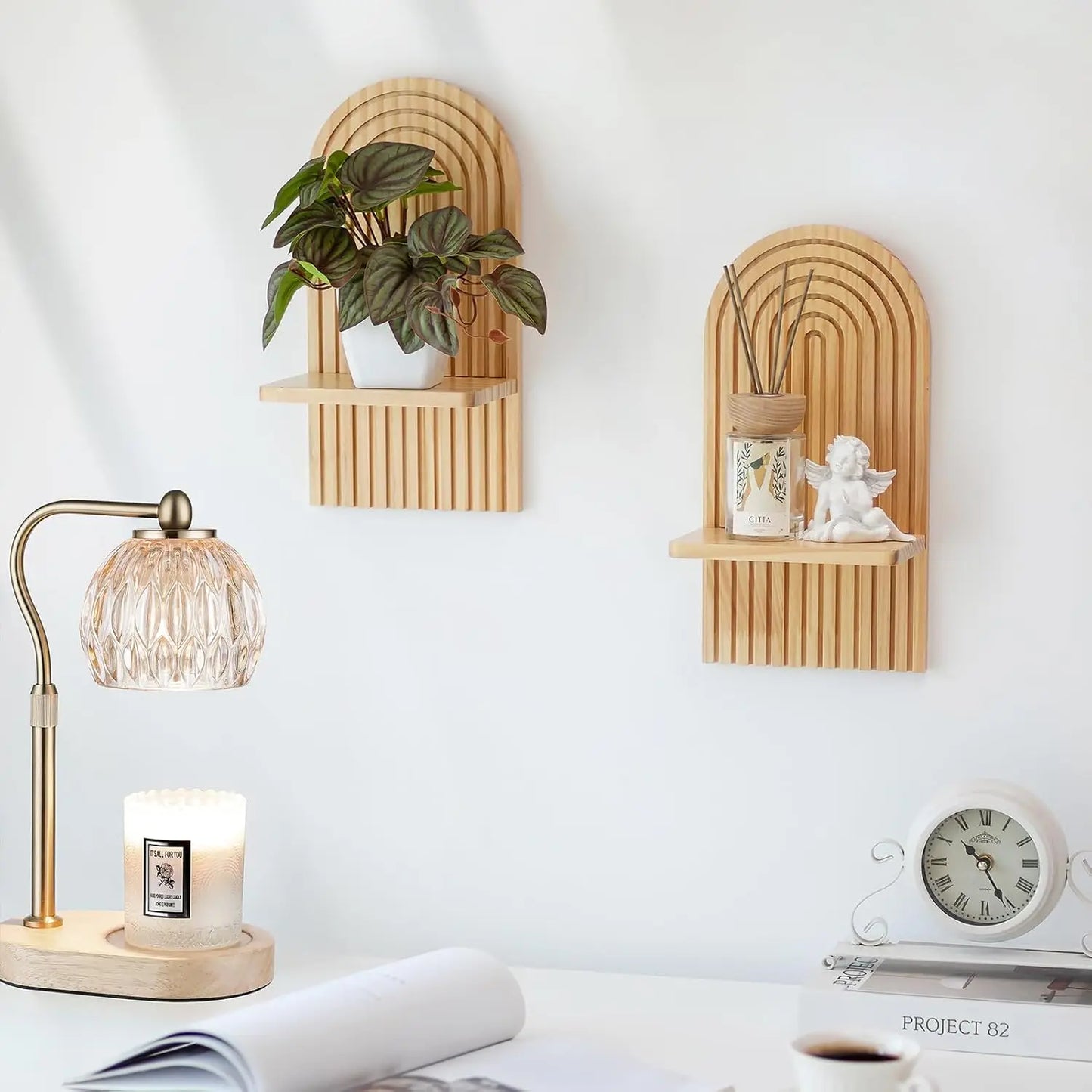 FLUTED AECH WAL SHELF