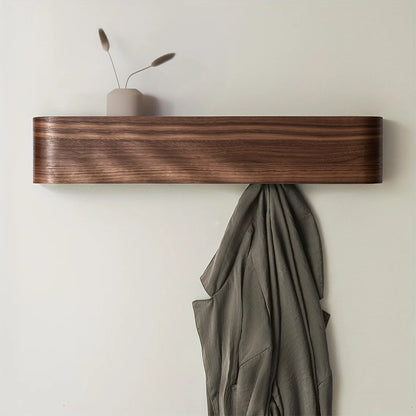 WALNUT FLOW FLOATING SHELF