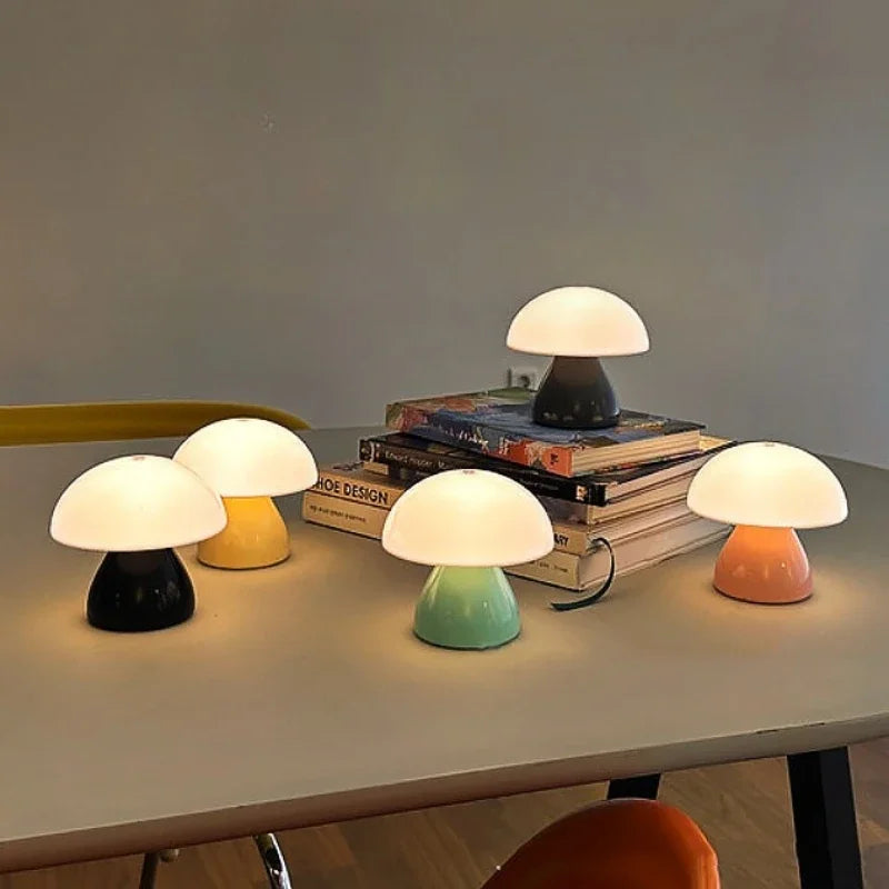 mooncap table lamp, mushroom table lamp, mushroom lamp, modern table lamp, LED table lamp, bedside lamp, nightstand lamp, bedroom lamp, aesthetic lamp, home decor lamp, modern home decor, minimalist table lamp, cozy room decor, ambient lighting, warm lighting, decorative lamp, desk lamp, small table lamp, cute table lamp, contemporary lighting, Scandinavian decor, Japandi decor, modern bedroom decor, cozy home accessories, interior decor, aesthetic room decor, night light, LED night lamp, bedside table deco